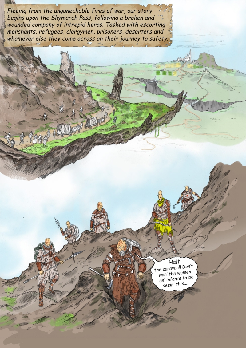 LeafHorn fantasy comic Page 1